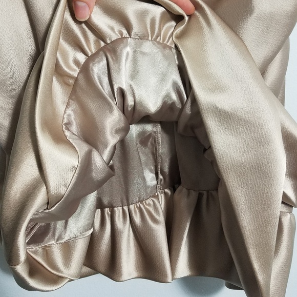 Gorgeous NWT ABS gold sequin strapless dress, 14 - Picture 5 of 8